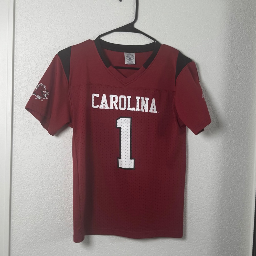 Rivalry Threads Football Jersey Youth M 8/10 Garnet South Carolina Gamecocks 1